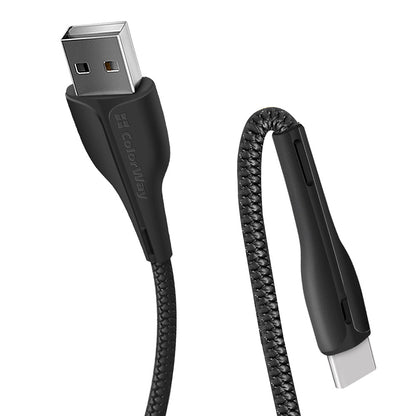 Data- en Oplaadkabel USB-A - USB-C ColorWay CW-CBUC034, 18W, 1m, Zwart