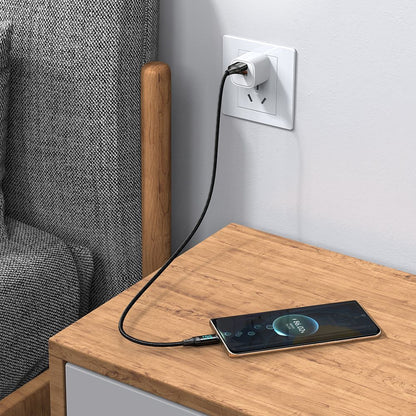 Data- en Oplaadkabel USB-A - USB-C McDodo CA-1080 Display, 66W, 1.2m, Zwart