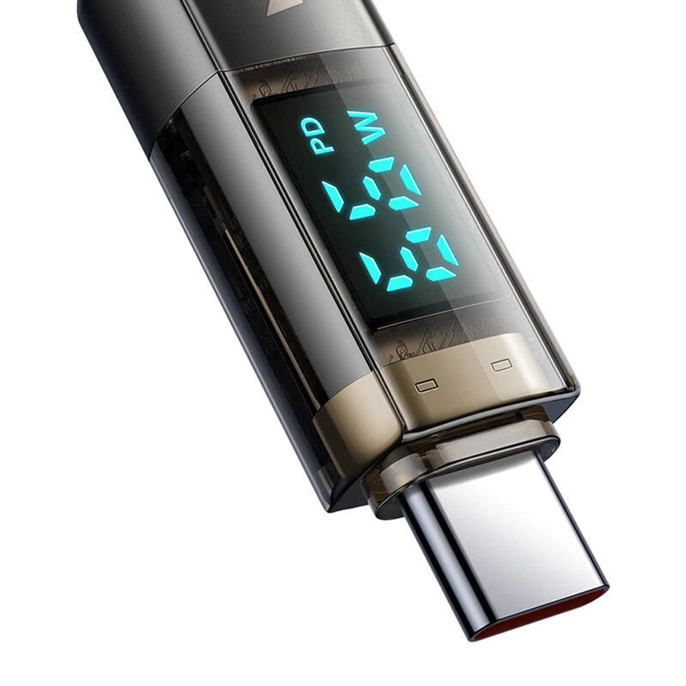 Daten- und Ladekabel USB-A - USB-C McDodo CA-3630 Display Auto Power Off, 66W, 1.2m, Schwarz