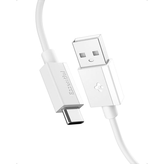 Data- en Oplaadkabel USB-A - USB-C Spigen Essential, 60W, 2m, Wit