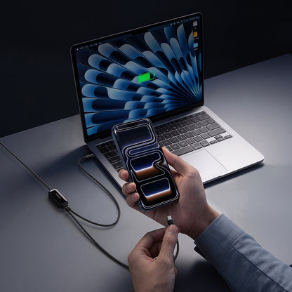 USB-C Daten- und Ladekabel - 2 x USB-C Cuktech C2C615, 140W, 1,5m, Schwarz CKC2C615GLBK