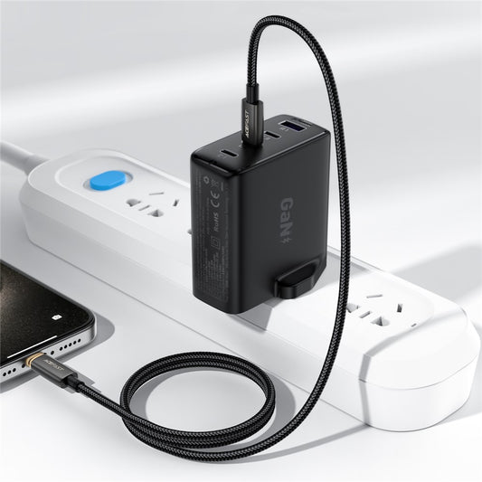 USB-C - Lightning Lade- und Datenkabel Acefast C23-01, 30W, 1.2m, Schwarz