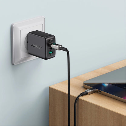 Câble de données et de charge USB-C - Lightning Acefast C6-01 Display, 20W, 1.2m, Noir