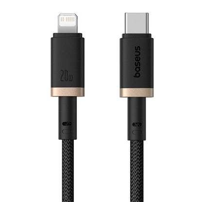 Daten- und Ladekabel USB-C - Lightning Baseus Dura Series, 20W, 1m, Gold Schwarz P10377800U01-03