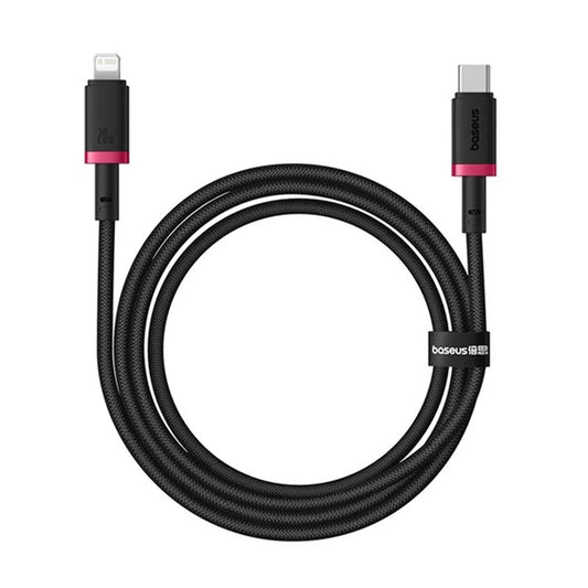 Data- en Oplaadkabel USB-C - Lightning Baseus Dura Series, 20W, 1m, Rood Zwart P10377800U01-01