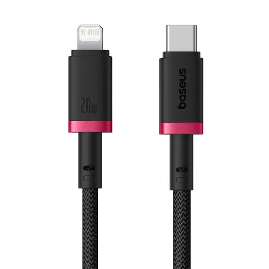 Data- en Oplaadkabel USB-C - Lightning Baseus Dura Series, 20W, 1m, Rood Zwart P10377800U01-01