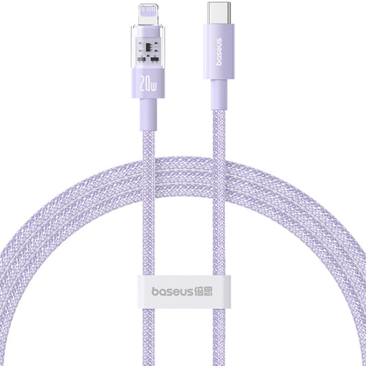 Daten- und Ladekabel USB-C - Lightning Baseus Gem, 20W, 1m, Lila P10373001511-00