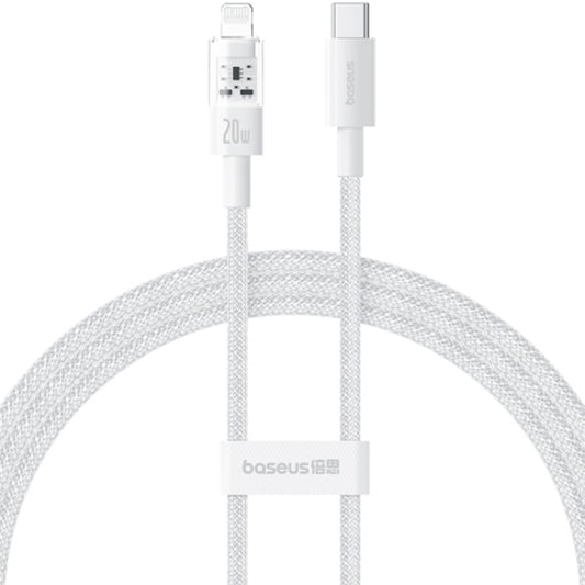 Daten- und Ladekabel USB-C - Lightning Baseus Gem, 20W, 2m, Weiß P10373001211-01