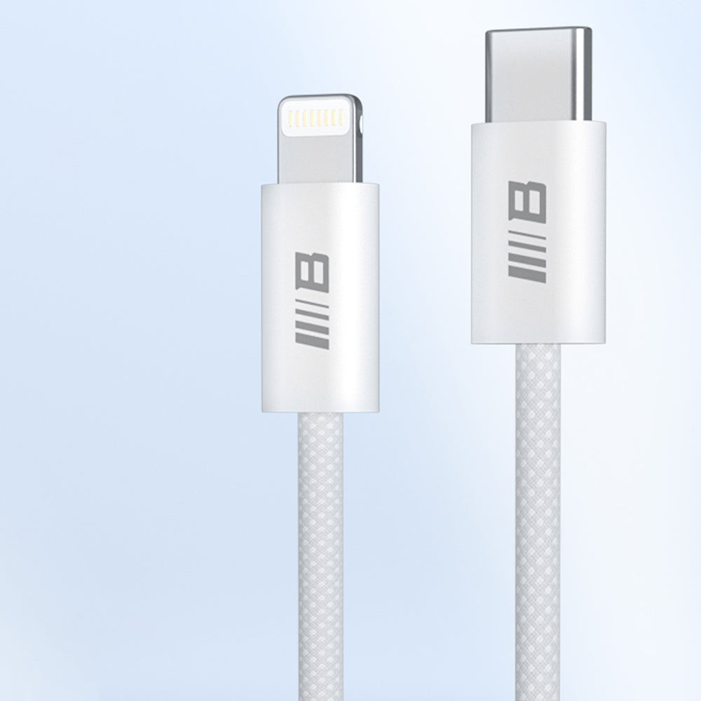 Daten- und Ladekabel USB-C - Lightning Blueo, 20W, 2m, Weiß