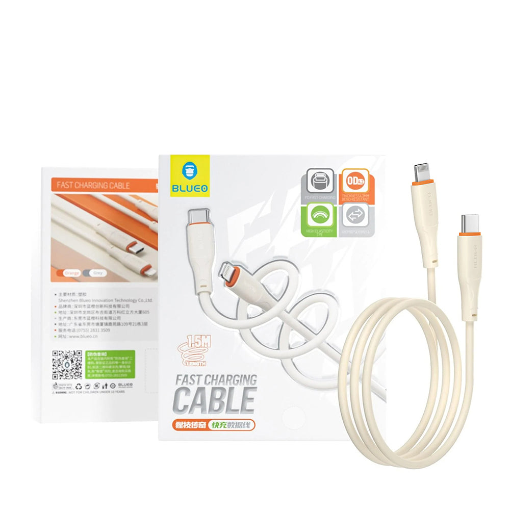 USB-C - Lightning Lade- und Datenkabel Blueo Ape Legend, 20W, 1,5m, Orange
