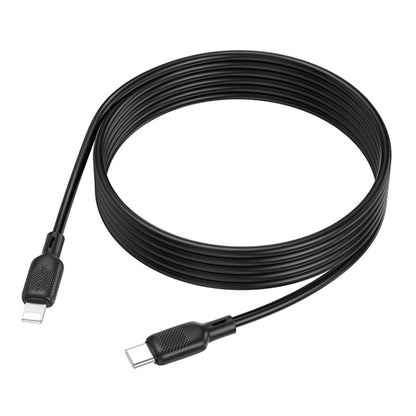 Daten- und Ladekabel USB-C - Lightning Borofone BX113 Lenny, 27W, 2m, Schwarz