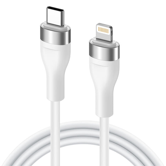 Câble de Données et de Charge USB-C - Lightning Lito LD02CL, 30W, 1.2m, Blanc