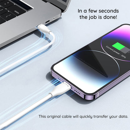 Daten- und Ladekabel USB-C - Lightning Lito LD03, 60W, 1m, Weiß