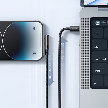Data- en Oplaadkabel USB-C - Lightning McDodo CA-3390 Angled, 36W, 1.2m, Zwart