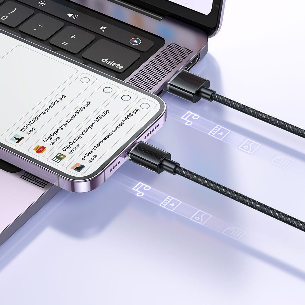 Data- en Oplaadkabel USB-C - Lightning McDodo CA-3640, 18W, 1.2m, Zwart