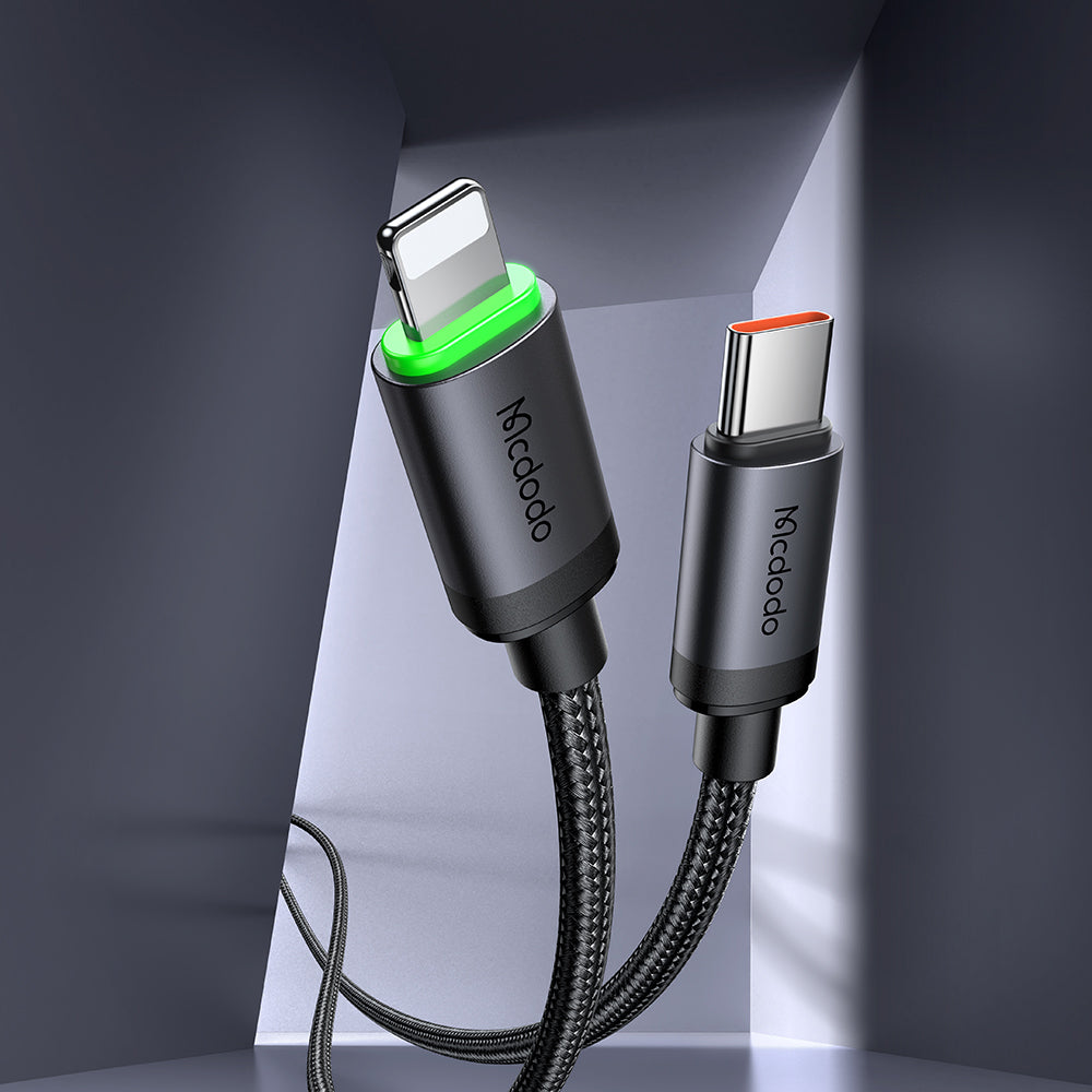 Daten- und Ladekabel USB-C - Lightning Mcdodo CA-4820, 36W, 1m, Schwarz