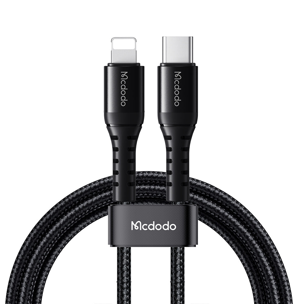USB-C - Lightning McDodo CA-5631 Data- en Oplaadkabel, 36W, 1m, Zwart