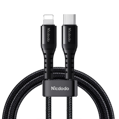 USB-C - Lightning McDodo CA-5631 Data- en Oplaadkabel, 36W, 1m, Zwart