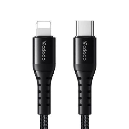 USB-C - Lightning McDodo CA-5631 Data- en Oplaadkabel, 36W, 1m, Zwart