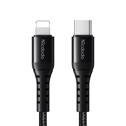 USB-C - Lightning McDodo CA-5631 Daten- und Ladekabel, 36W, 1m, Schwarz