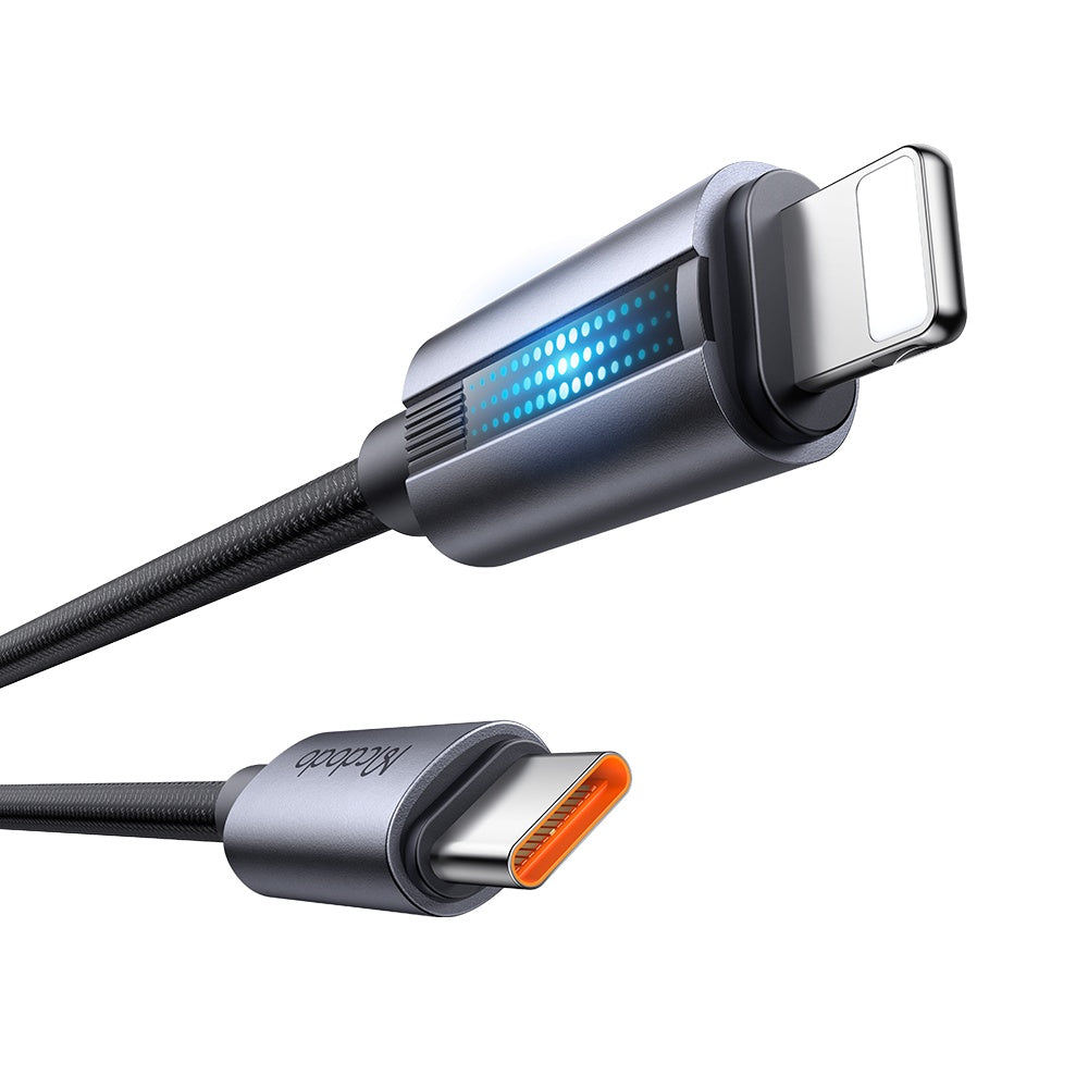 USB-C - Lightning Lade- und Datenkabel McDodo CA-5710, 36W, 1.2m, Schwarz