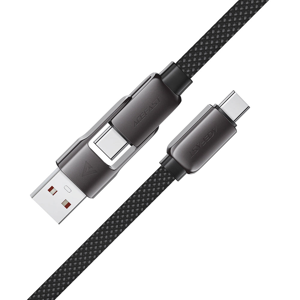 USB-C Daten- und Ladekabel - USB-A / USB-C Acefast C13-04, 60W, 1.2m, Schwarz
