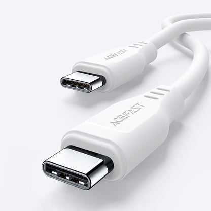 USB-C Data- en Oplaadkabel - USB-C Acefast C3-03, 60W, 1.2m, Wit