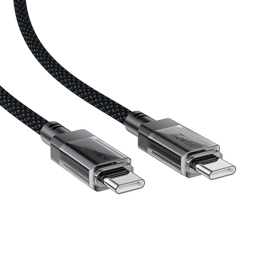 Daten- und Ladekabel USB-C - USB-C Acefast C12-03, 60W, 1.2m, Schwarz
