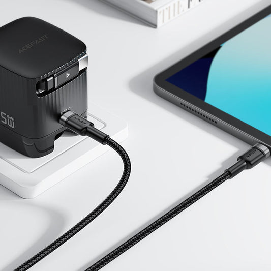 USB-C Daten- und Ladekabel - 2 x USB-C Acefast C22-02, 100W, 1,25m, Schwarz