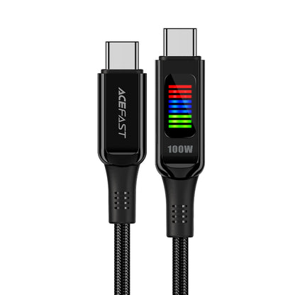 USB-C Daten- und Ladekabel - USB-C Acefast C7-03, 100W, 1,2m, Schwarz