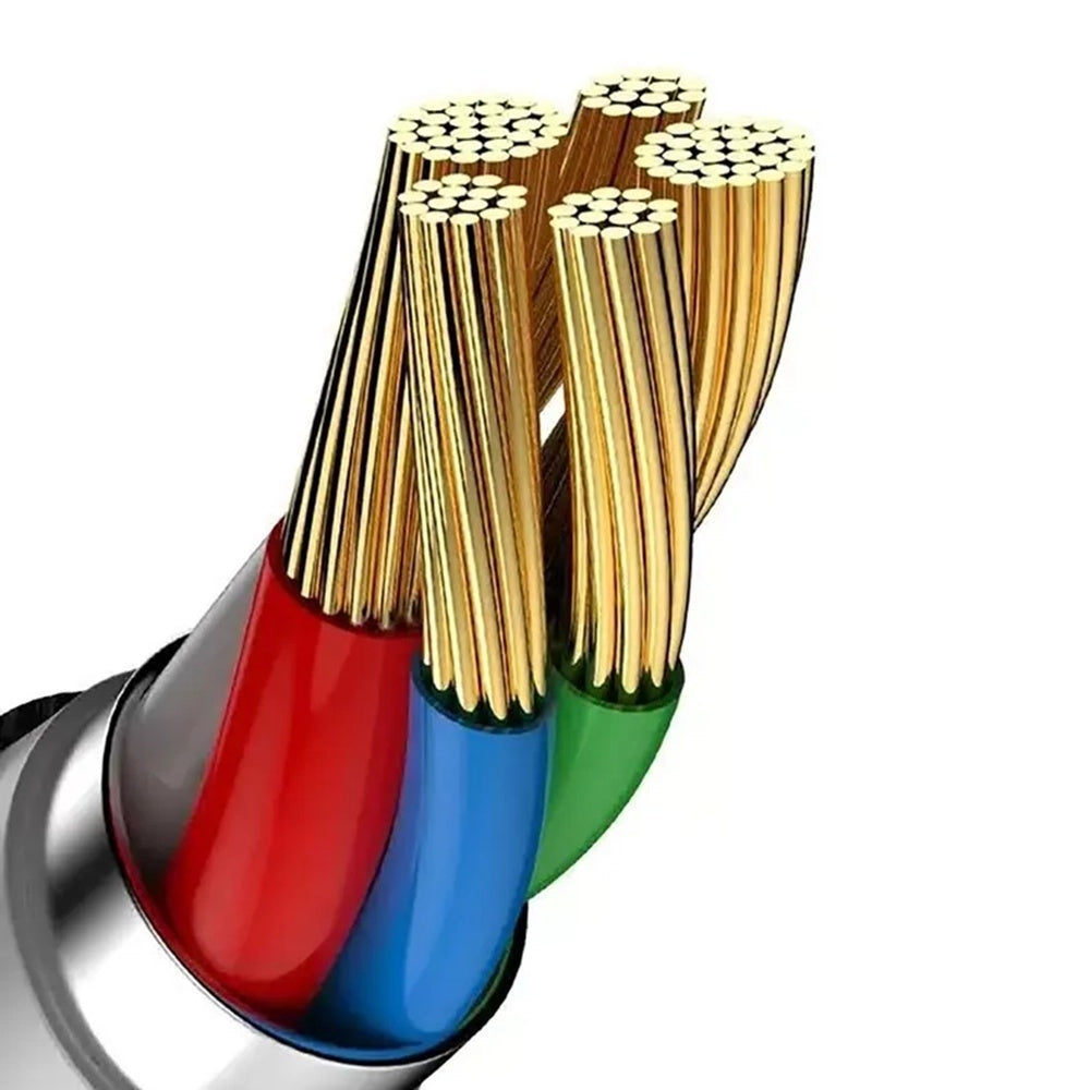 Câble de Données et de Charge USB-C - USB-C Baseus Cafule, 60W, 2m, Set de 3 pièces, Noir S0TV002132