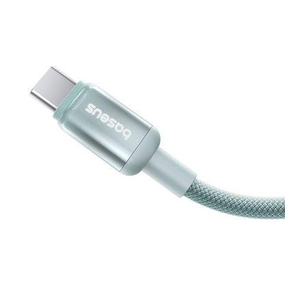 Câble de Données et de Charge USB-C - USB-C Baseus Discolor, 100W, 2m, Bleu Vert E0420703