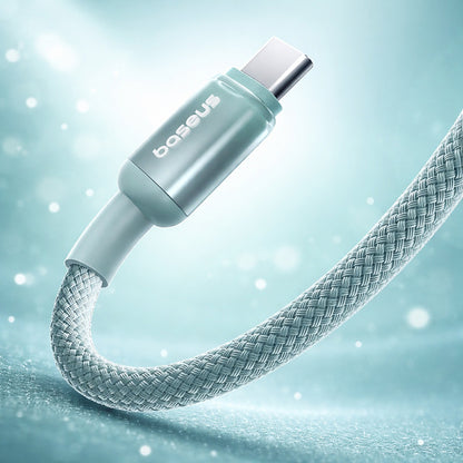 Câble de Données et de Charge USB-C - USB-C Baseus Discolor, 100W, 2m, Bleu Vert E0420703