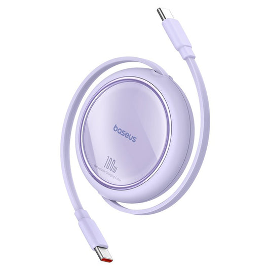 USB-C Daten- und Ladekabel - USB-C Baseus Free2Draw Mini Retractable, 100W, 1m, Lila P10364500511-00