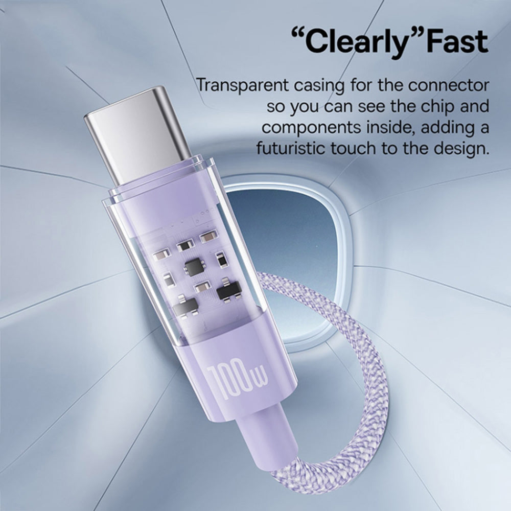 Daten- und Ladekabel USB-C - USB-C Baseus Gem, 100W, 1m, Lila P10373000511-00