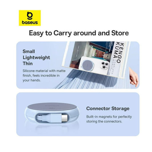 USB-C Daten- und Ladekabel - USB-C Baseus Pathfinder Retractable, 100W, 1m, Blau P10368400311-00