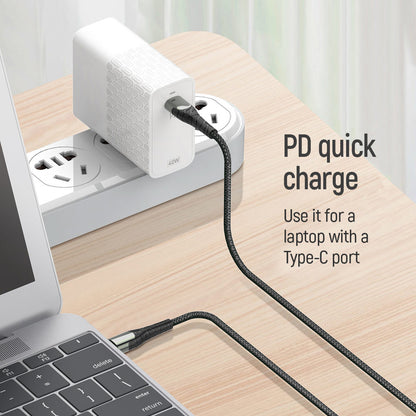 Câble de Données et de Charge USB-C - USB-C ColorWay CW-CBPDCC040, 65W, 1m, Gris