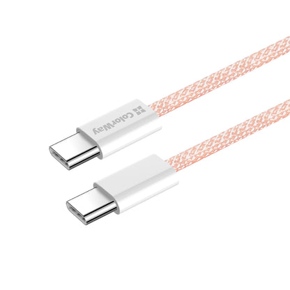 USB-C Data- en Oplaadkabel - USB-C ColorWay CW-CBPDCC061, 60W, 1m, Roze