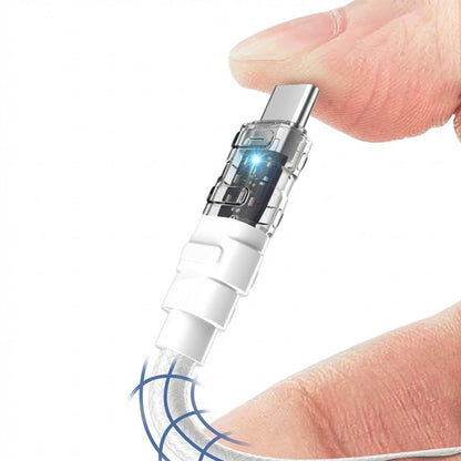 USB-C Data- en Oplaadkabel - USB-C Lito LD05, 60W, 1m, Wit