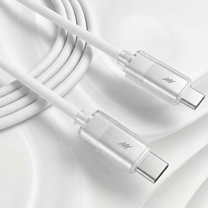 Data- en Oplaadkabel USB-C - USB-C Lito LD07, 60W, 1m, Wit