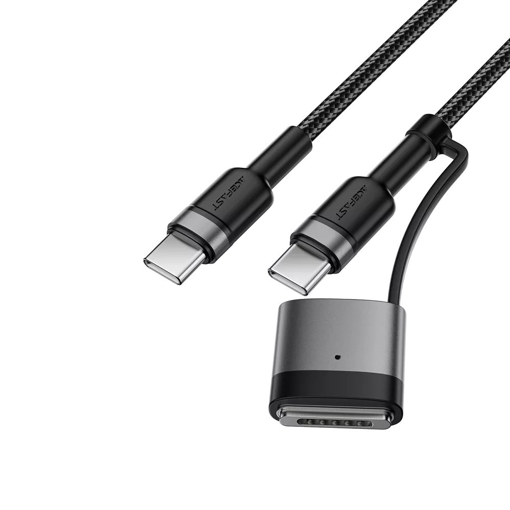 Acefast Oplaadkabel, USB-C - USB-C / MagSafe 3, 240W, 1.2m, Zwart