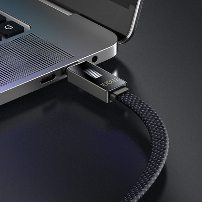 Câble de Données et de Charge USB-C - USB-C McDodo CA-4470 Rythm Display, 100W, 1.2m, Noir