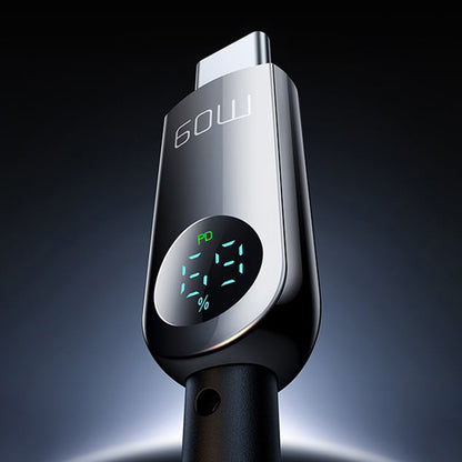 USB-C - USB-C McDodo CA-4780 Display Data- en Oplaadkabel, 60W, 1.2m, Zwart