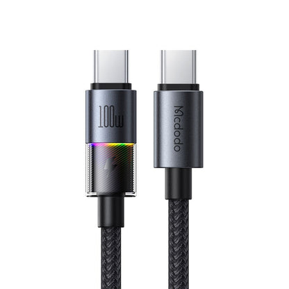 Câble de Données et de Charge USB-C - USB-C McDodo CA-8200 Colorful, 100W, 1.2m, Noir