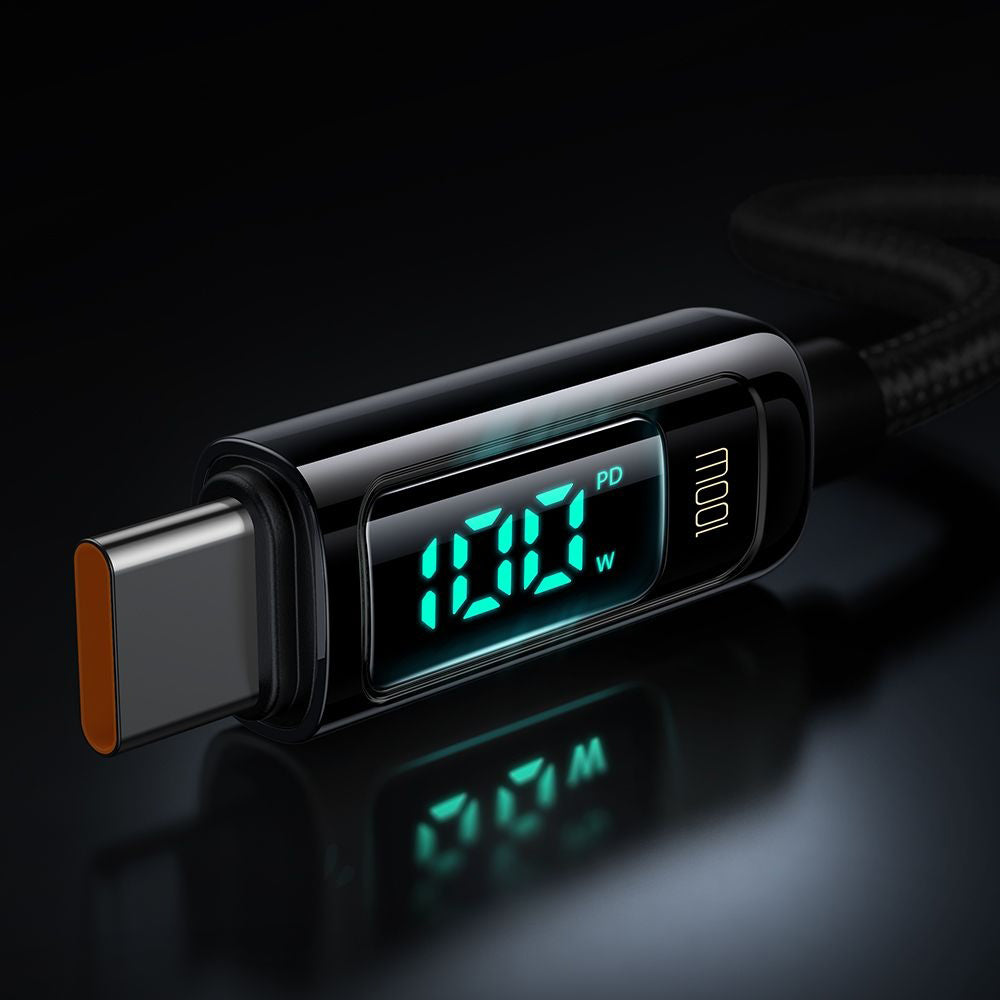 Câble de Données et de Charge USB-C - USB-C McDodo CA-8820 Display, 100W, 1.2m, Noir