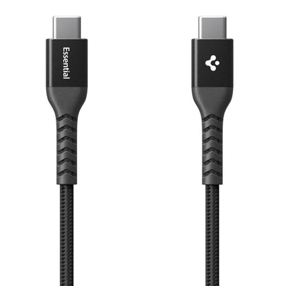 Data- en Oplaadkabel USB-C - USB-C Spigen EB10010CCA, 100W, 1m, Zwart ACA11103
