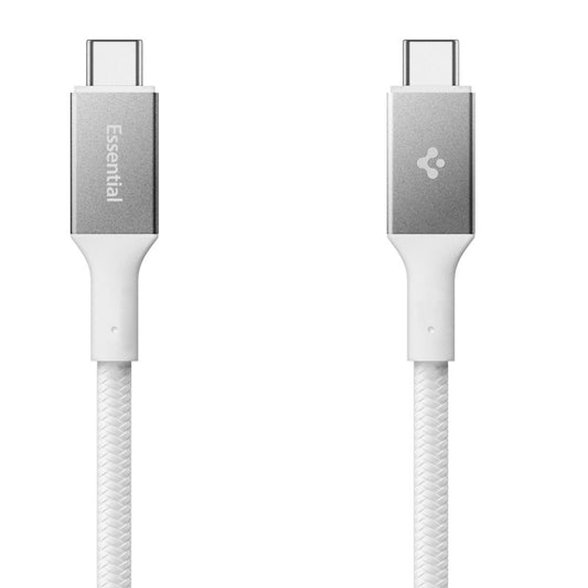Câble de Données et de Charge USB-C - USB-C Spigen EB10015CC, 100W, 1.5m, Blanc ACA10420