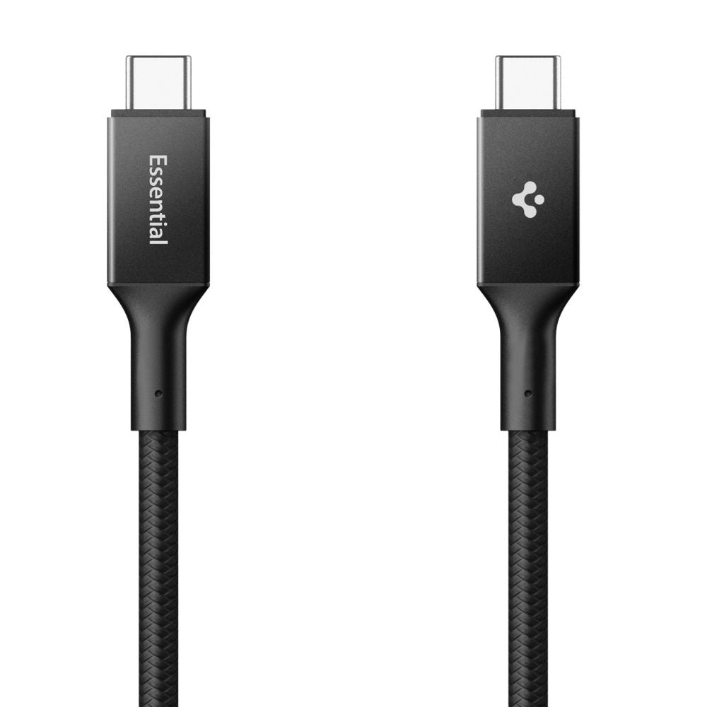 Data- en Oplaadkabel USB-C - USB-C Spigen EB10015CC, 100W, 1.5m, Zwart ACA10421