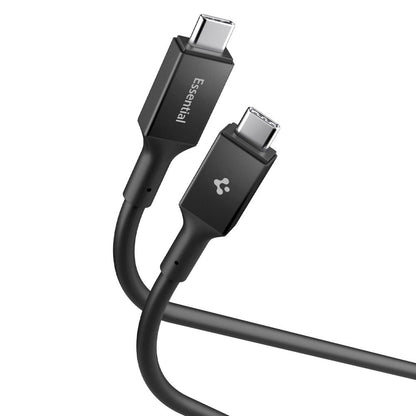 Data- en Oplaadkabel USB-C - USB-C Spigen EB10020CC, 100W, 2m, Zwart