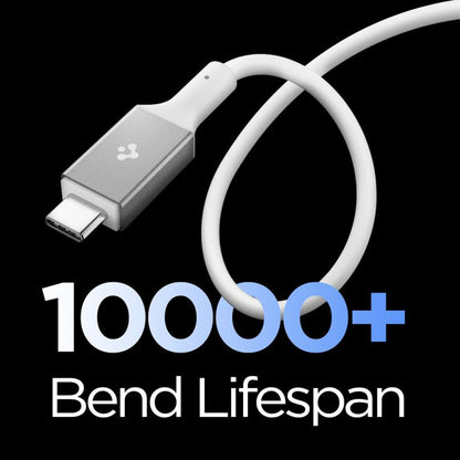 Data- en Oplaadkabel USB-C - USB-C Spigen EB24012CC, 240W, 1.2m, Wit